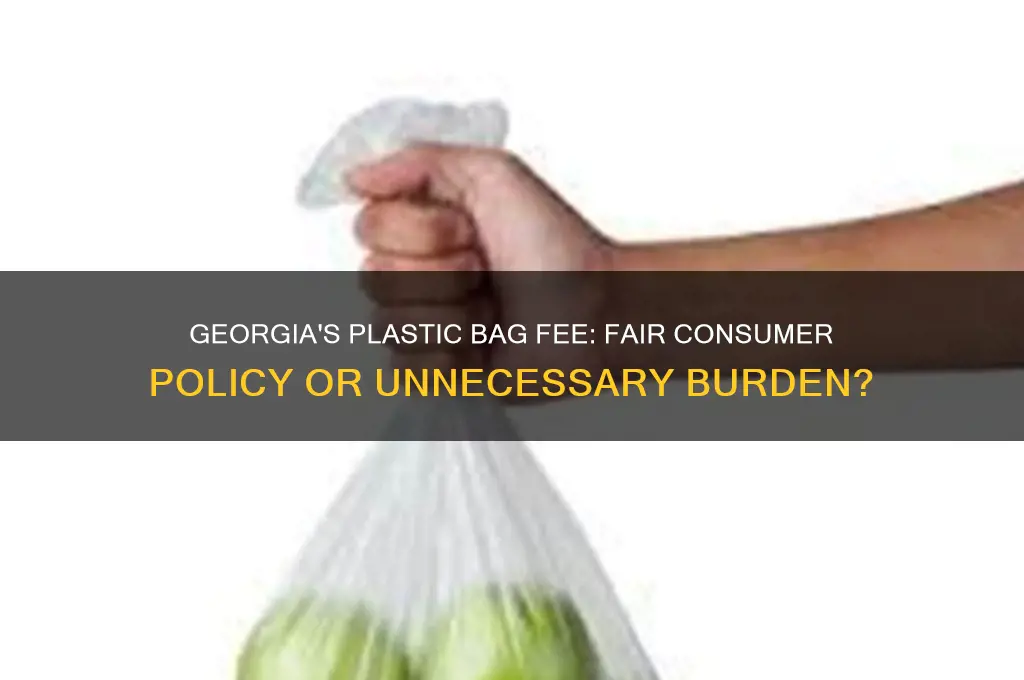 should consumers have to pay for plastic bags in georgia