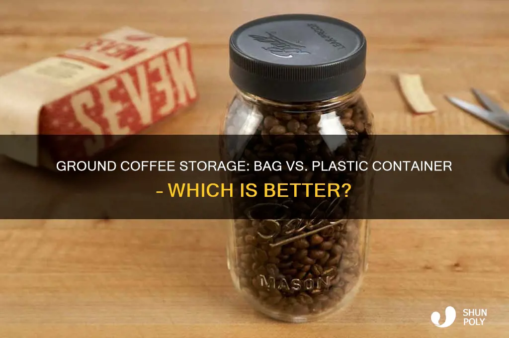 should ground coffee in bag or plastic container