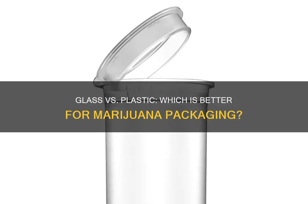 should i buy marijuana packaged in plastic or glass