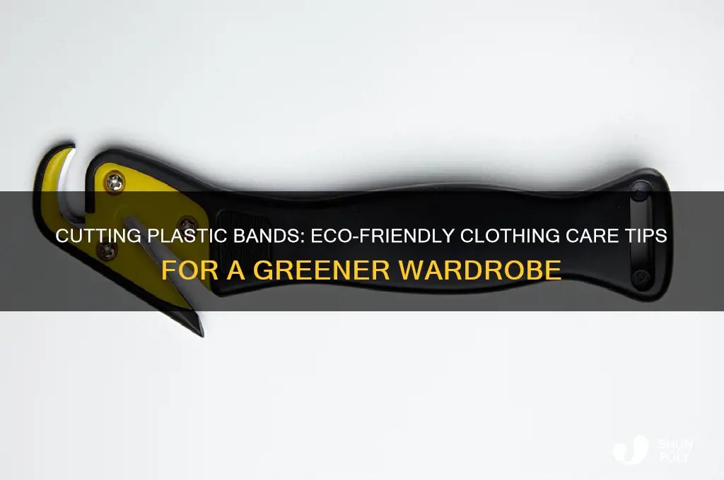 should i cut plastic bands from my clothes