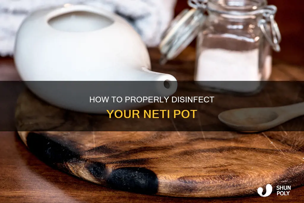 should i disinfect a plastic neti pot