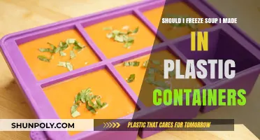 Freezing Soup: Plastic Containers, Good or Bad?