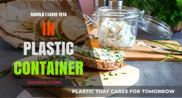 Feta Storage: Plastic Containers, Yay or Nay?
