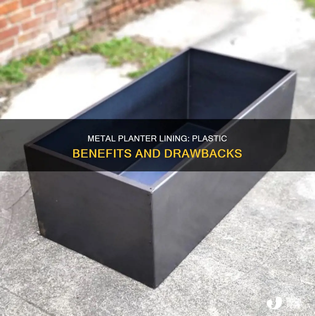 should i line metal planter with plastic