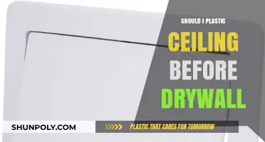 Plastic Ceiling Before Drywall: A Smart Choice?