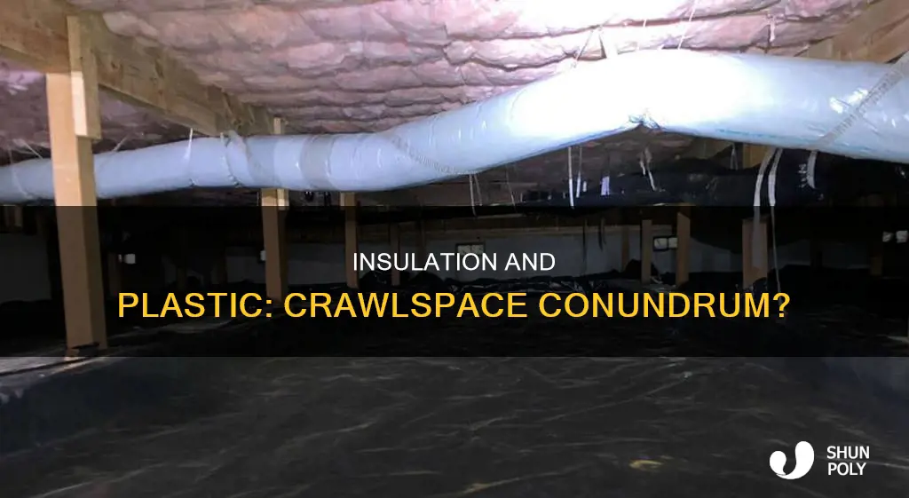 should i plastic over insulation in crawlspace