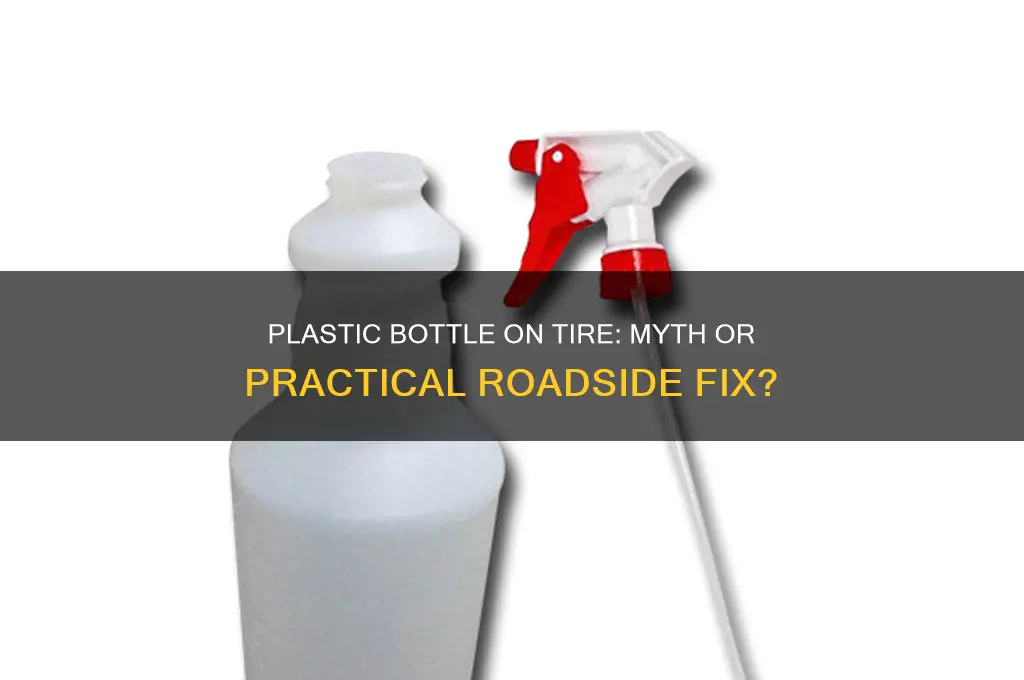 should i put a plastic bottle on my tire