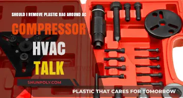 Should You Remove the Plastic Bag Around Your AC Compressor?