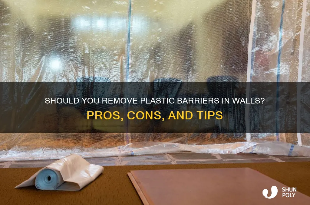 should i remove plastic barrier in my walls