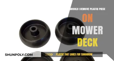 Should You Remove the Plastic Piece on Your Mower Deck?