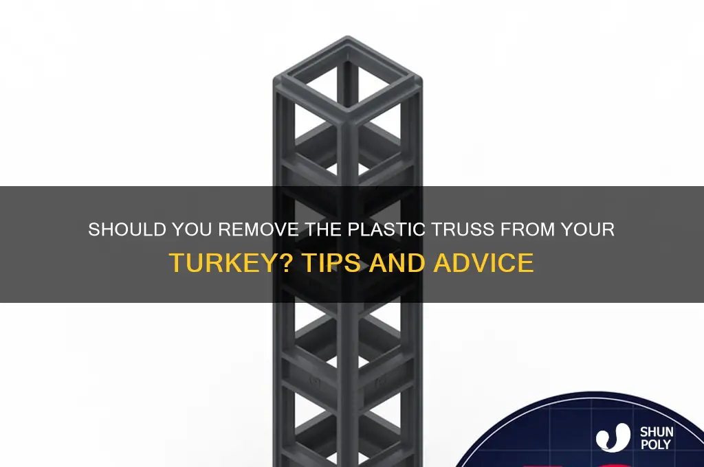 should i remove plastic truss from turkey