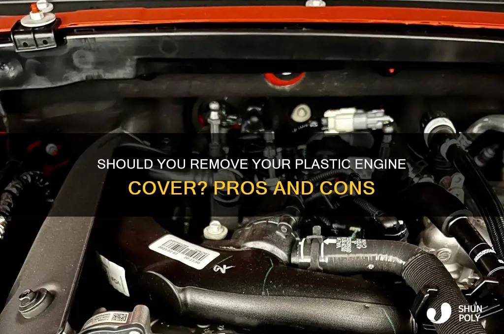 should i remove the plastic engine cover