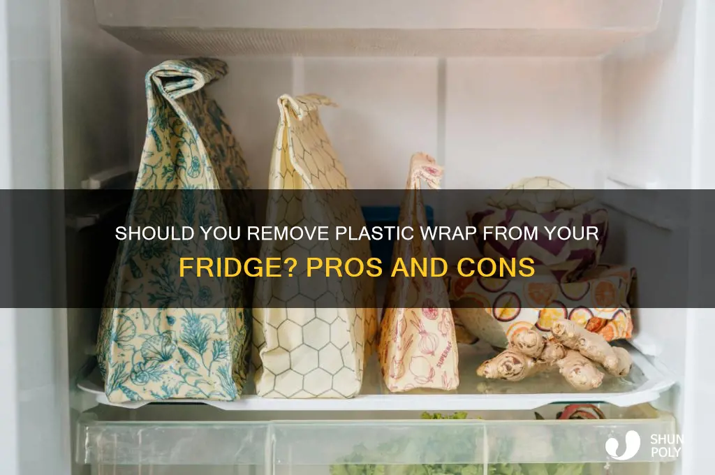should i remove the plastic from my fridge