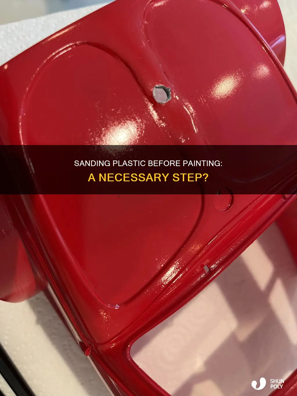 should i sand plastic before painting