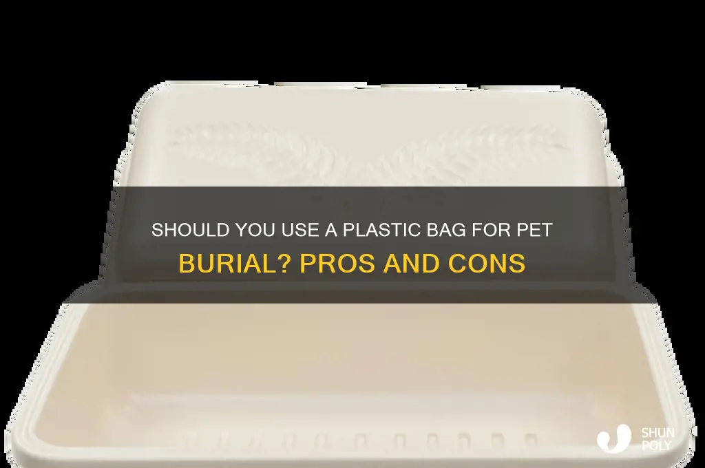 should i use a plastic bag when burying a pet