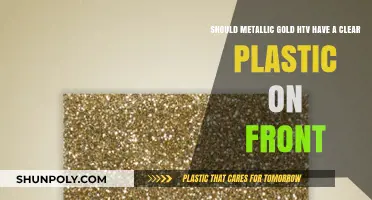 Should Metallic Gold HTV Have a Clear Plastic Covering?
