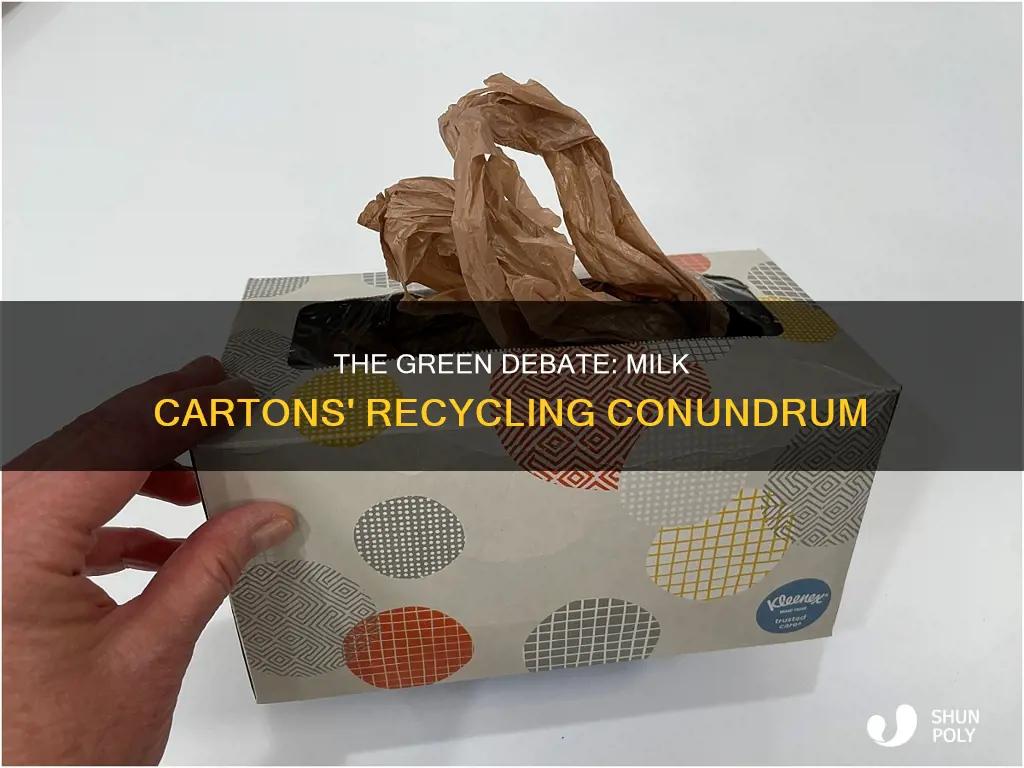 should milk cartons be recycled as paper or plastic