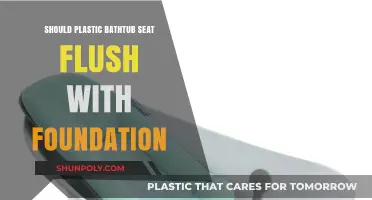 Plastic Bathtub Seats: Level with Foundation?