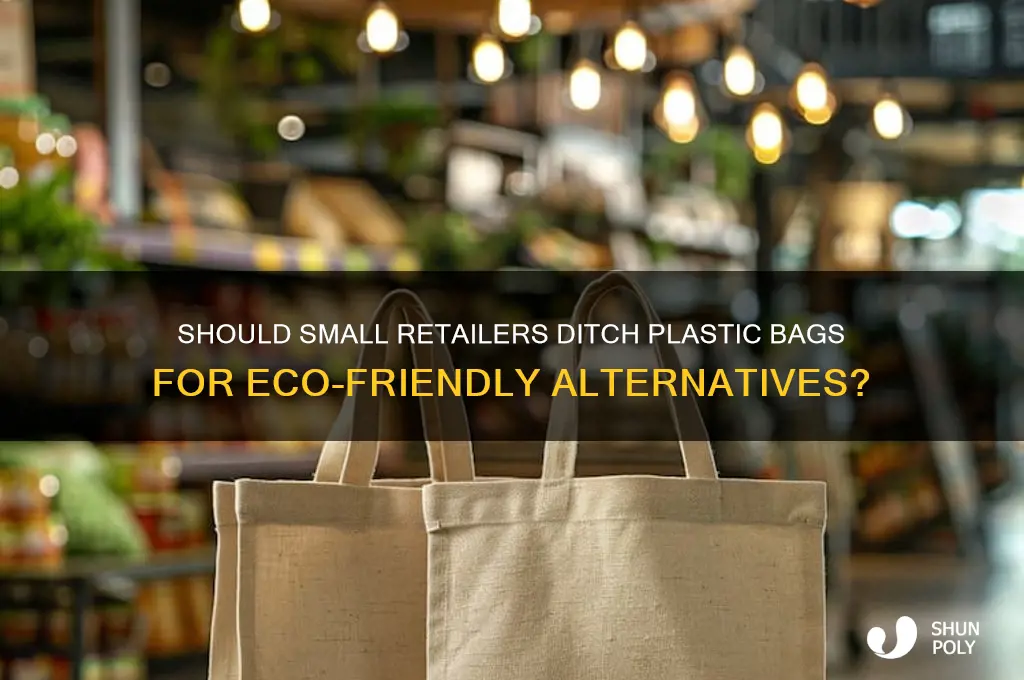 should small retailers plastic bags