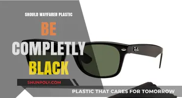 The Classic Wayfarer: All-Black Plastic Perfection