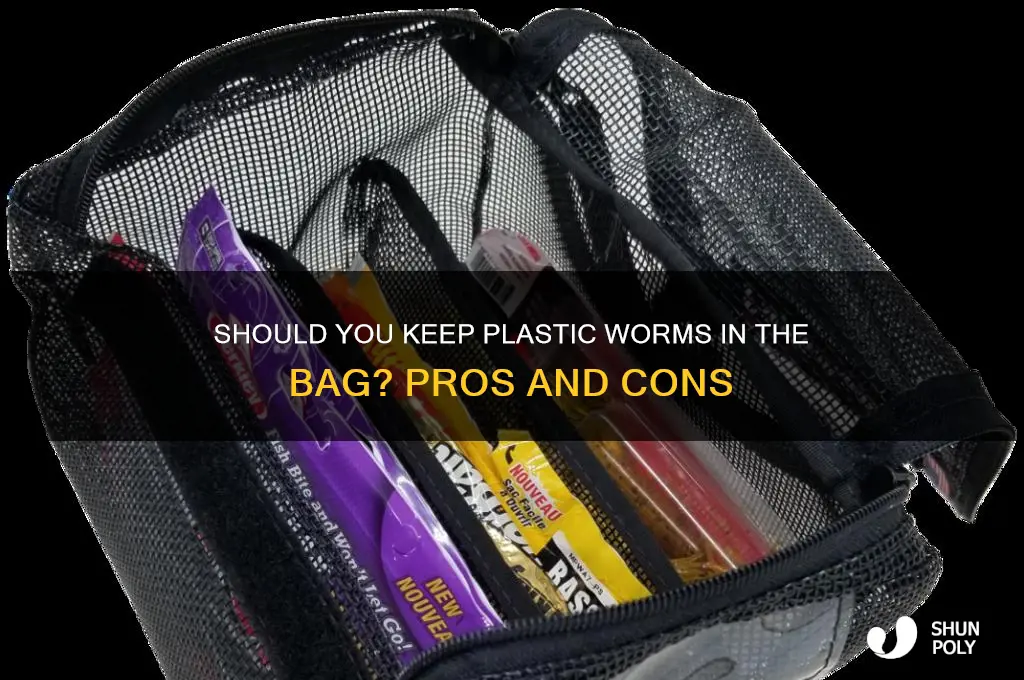 should you keep plastic worms in the bag