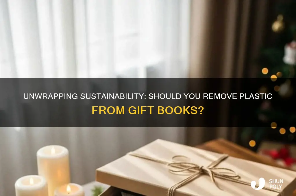 should you remove plastic from gift book