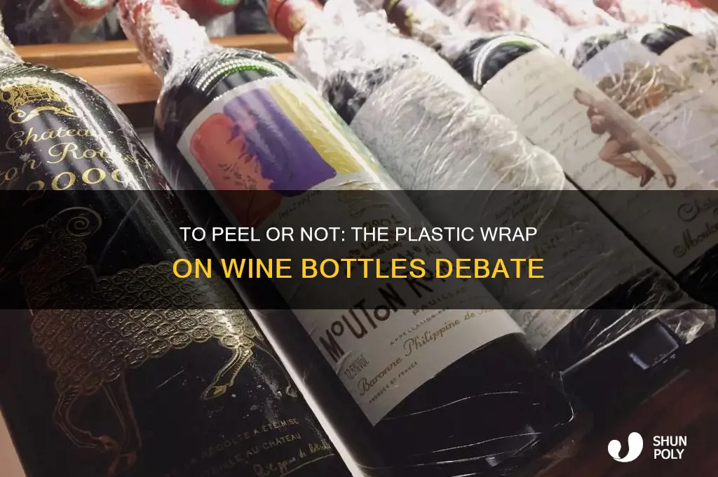 should you remove the plastic from wine bottles