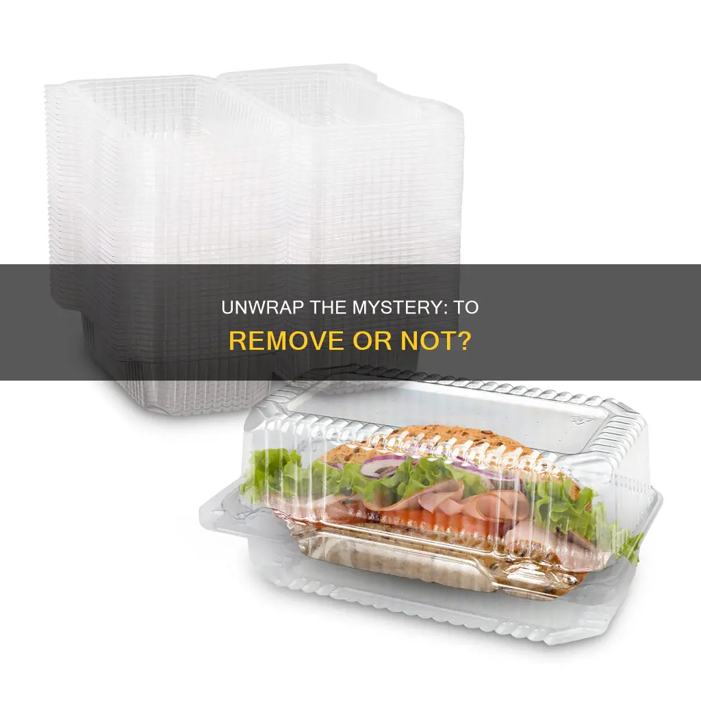 should you remove the plastic wrap on a food container