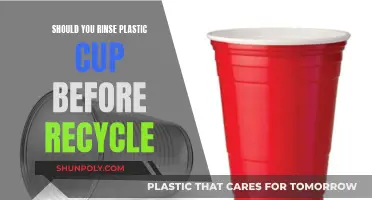 Rinsing Plastic Cups: A Pre-Recycling Must-Do?