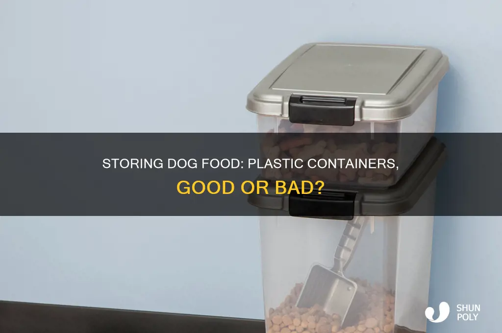 should you store dog food in a plastic container