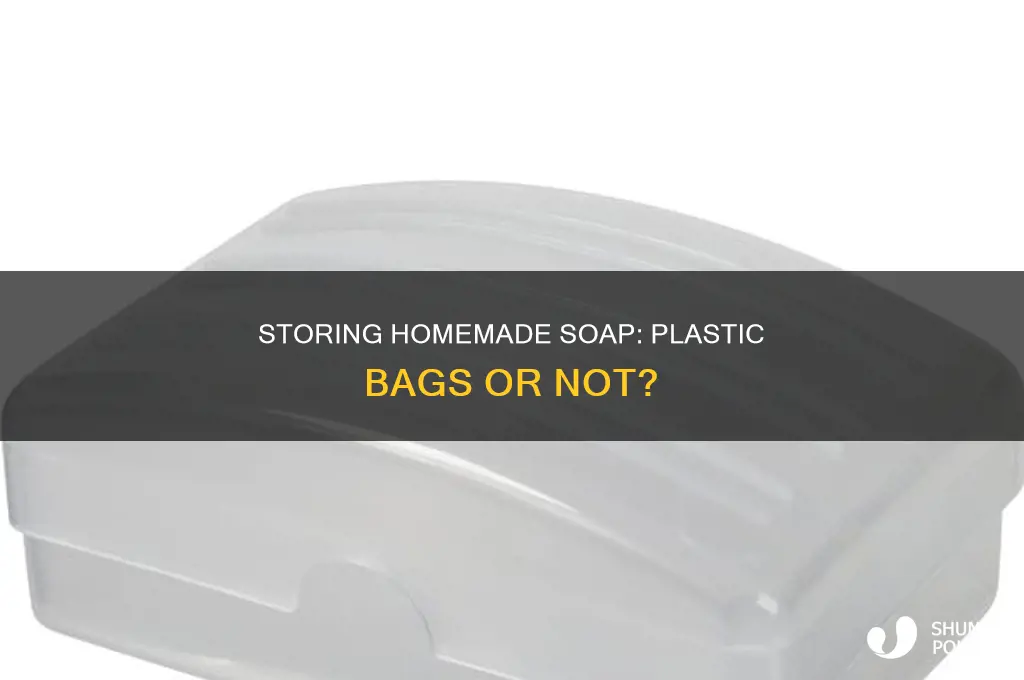 should you store homamade soap in plastic bags