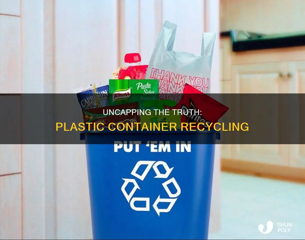 should you take the cap off plastic container recycling
