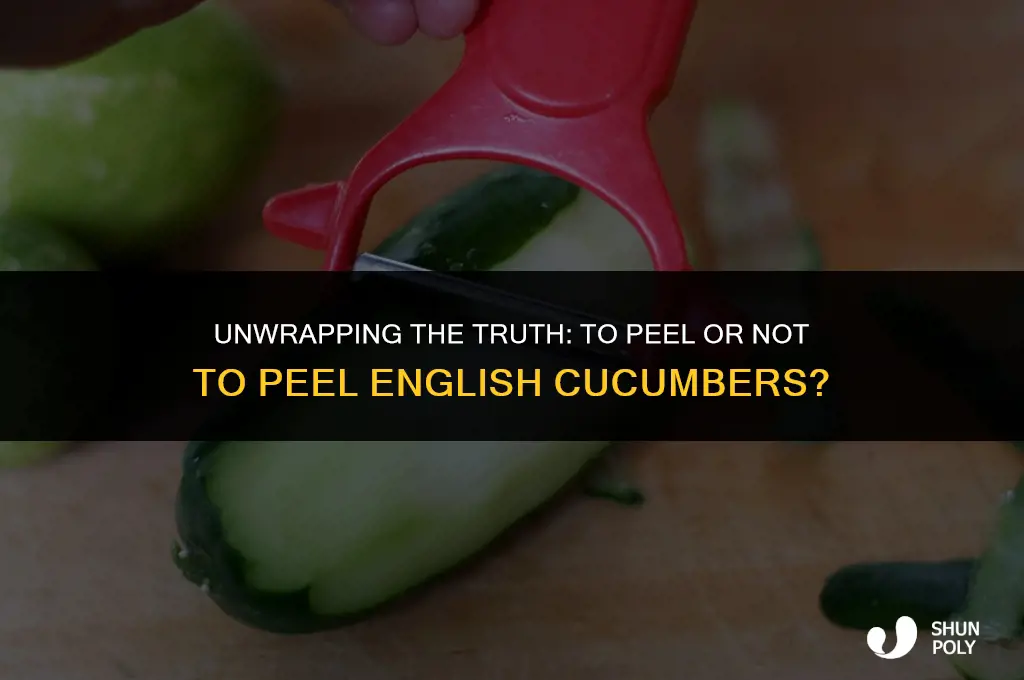 should you take the plastic off english cucumbers