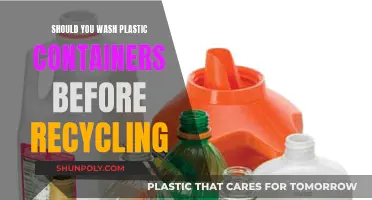 Washing Plastic Containers: A Must for Effective Recycling