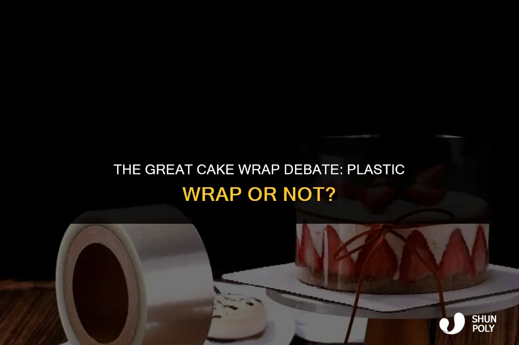 should you wrap cake layers in plastic wrap