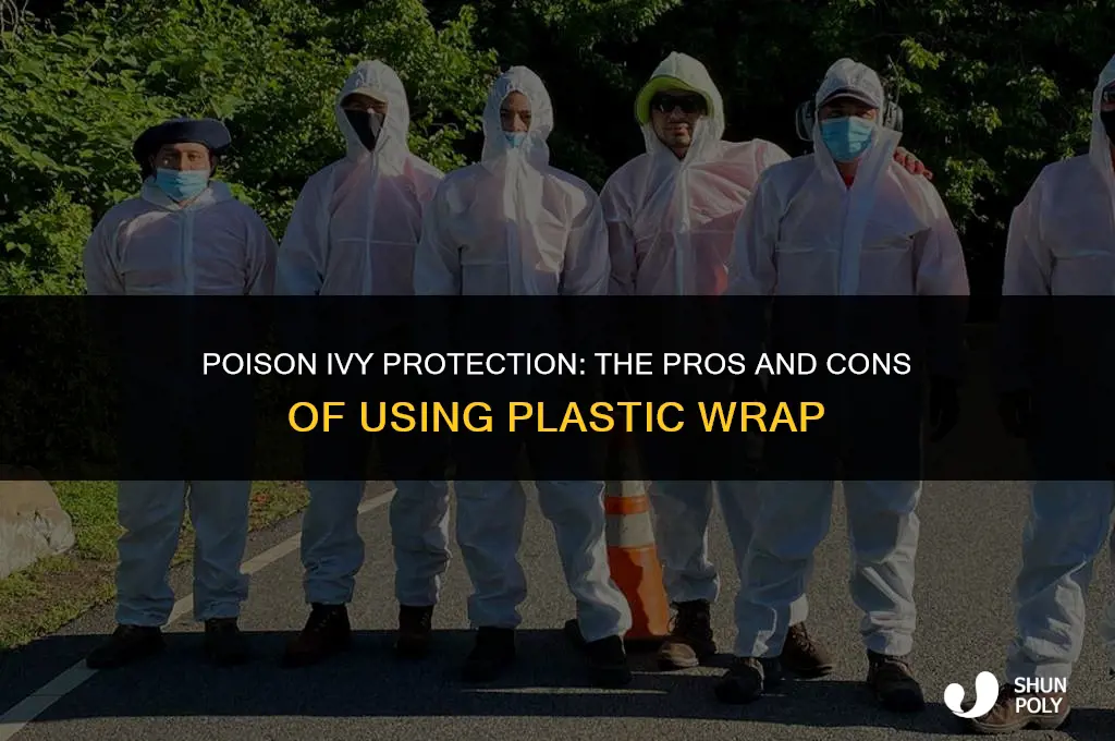 should you wrap plastic wrap around your poison ivy