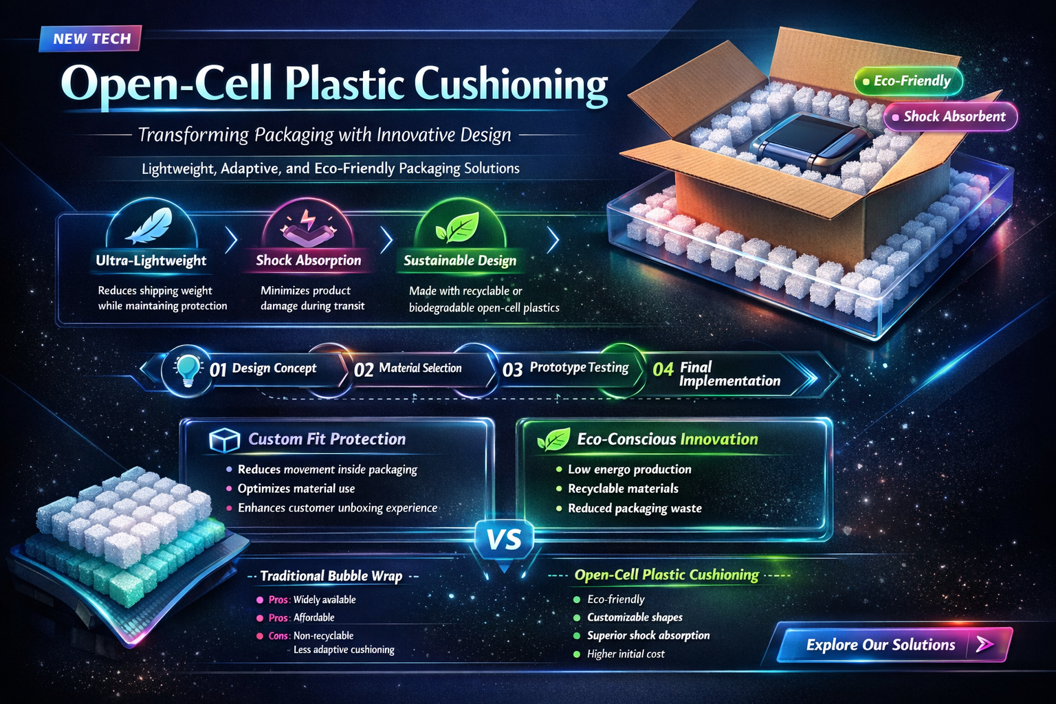a-a-3129 open cell plastic cushioning