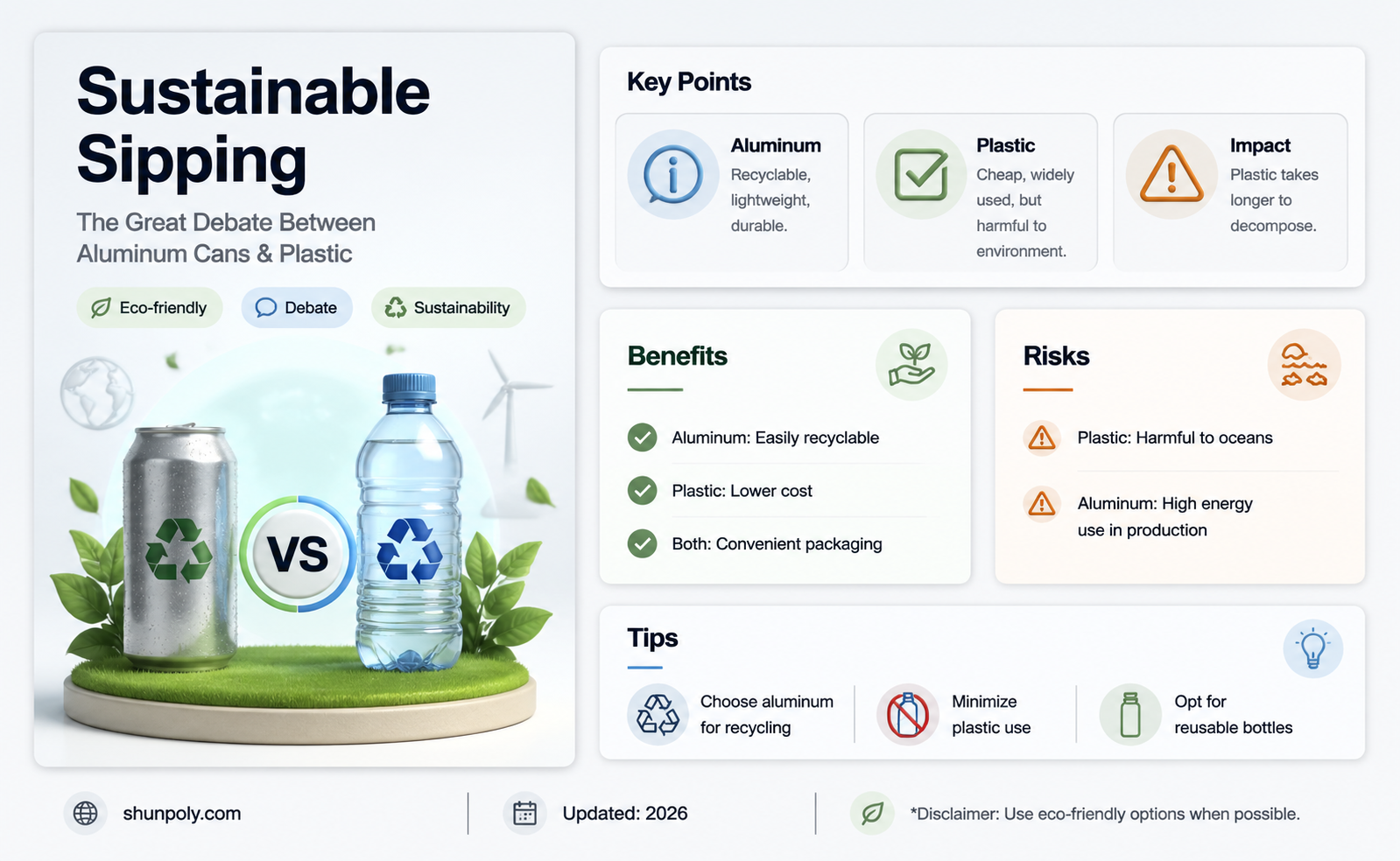 are aluminum cans better than plastic