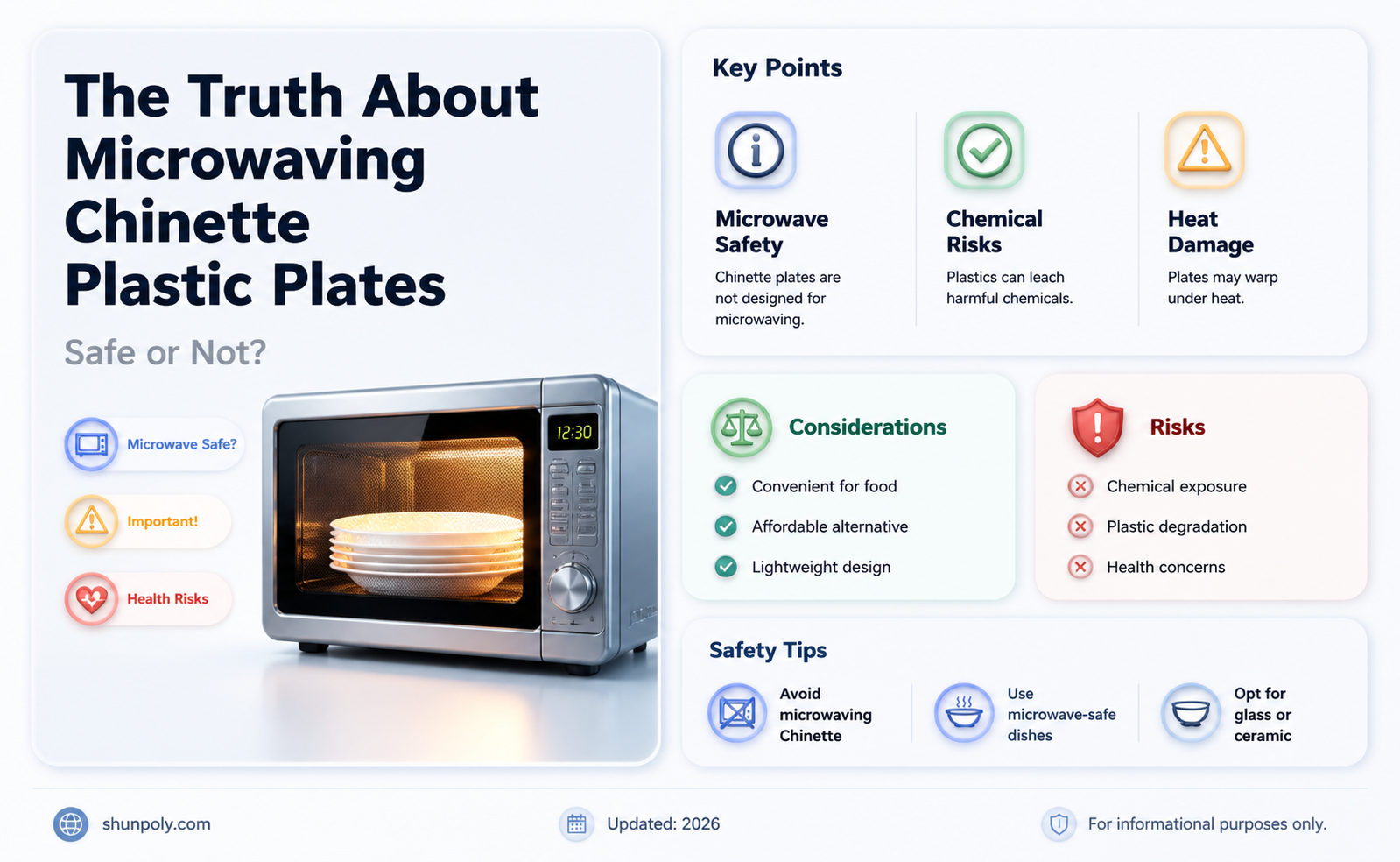 are chinet plastic plates microwavable