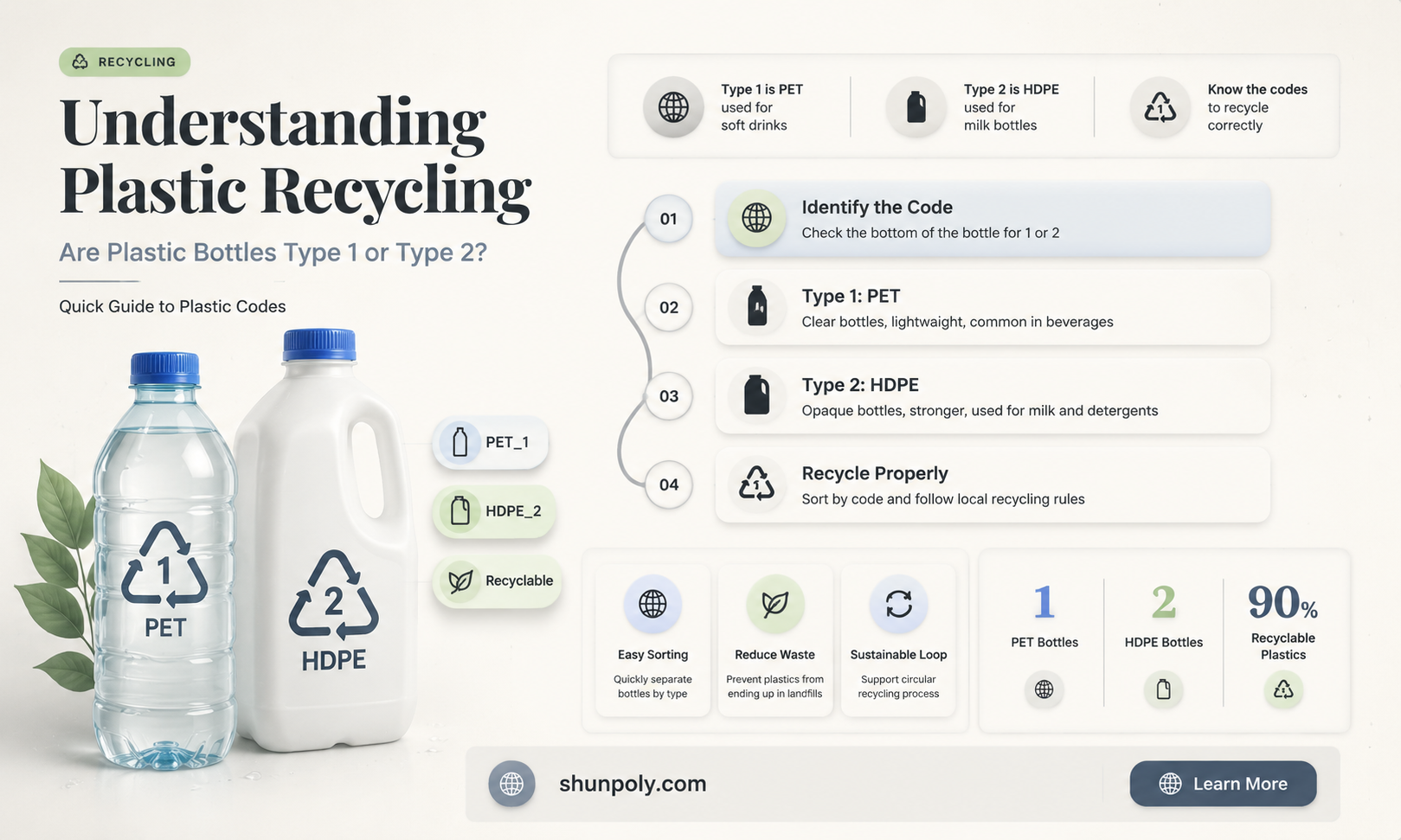 are plastic bottle 1 or 2