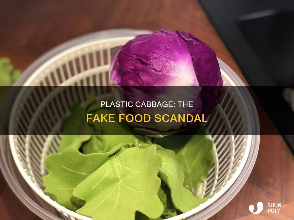 was plastic cabbage sold as a food