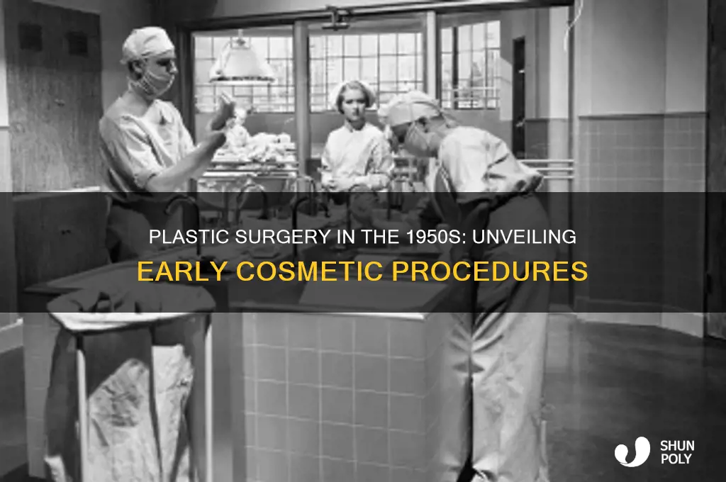 was there plastic surgery in the 50s