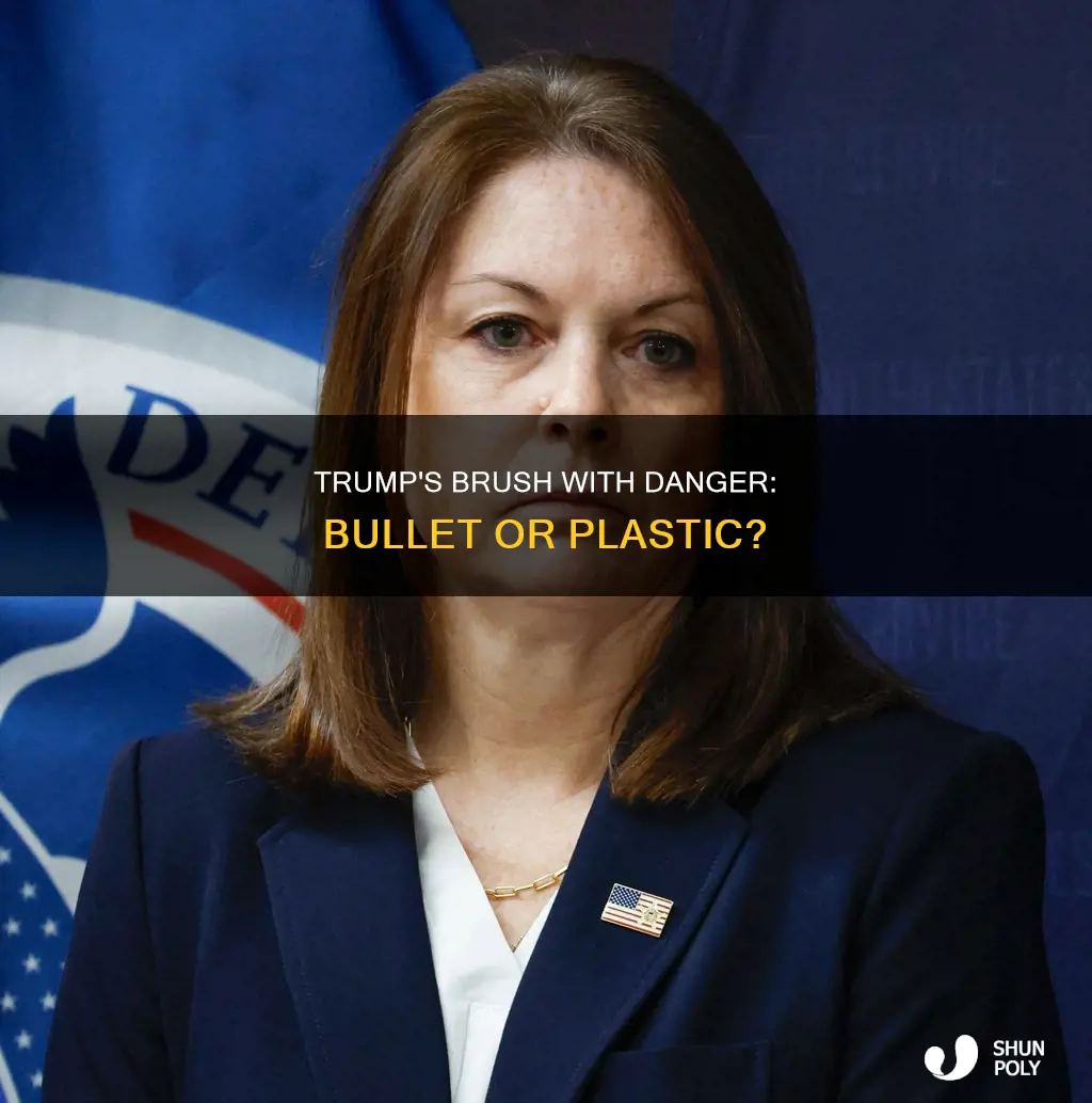 was trump hit by bullet or plastic