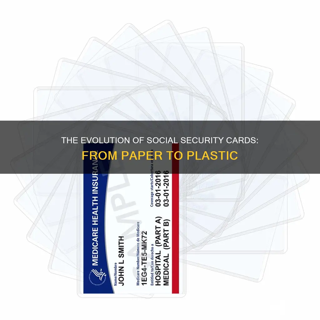 were social security cards ever plastic