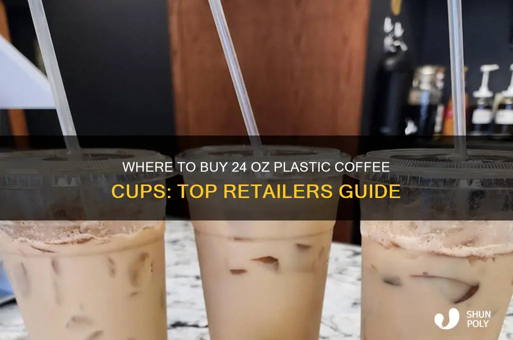 were to get plastic 24 oz coffee cups at