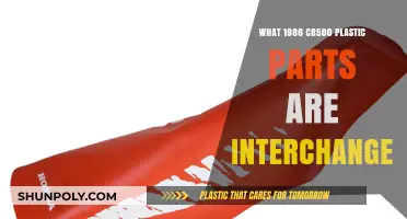 Plastic Parts Interchangeability: CR500 1986 Edition