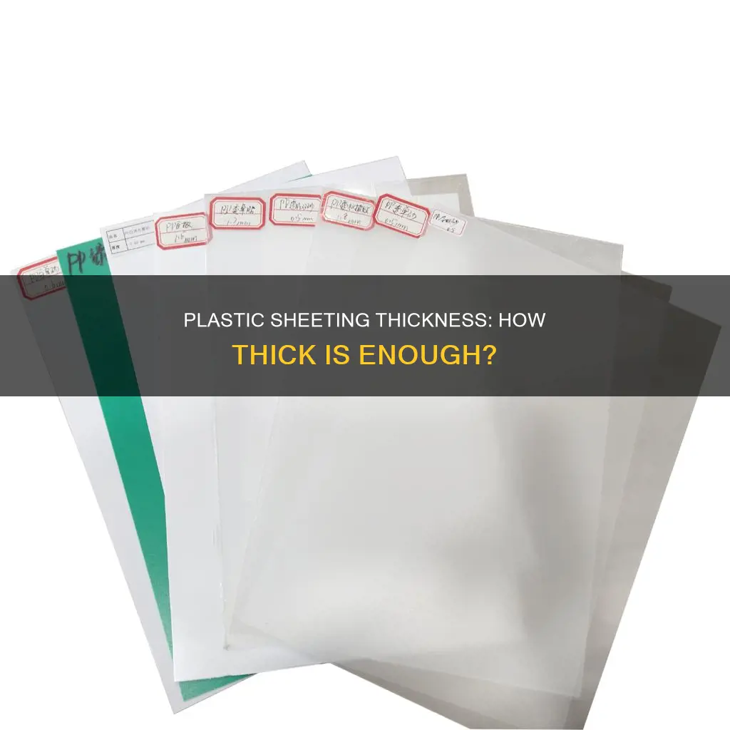 what a good thickness of plastic sheeting