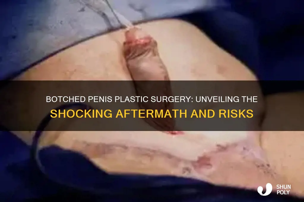what a penis looks like after botched plastic surgery
