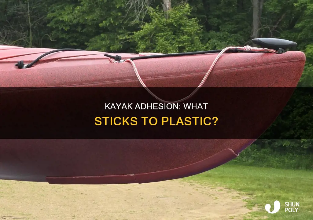 what adheres to a plastic kayak