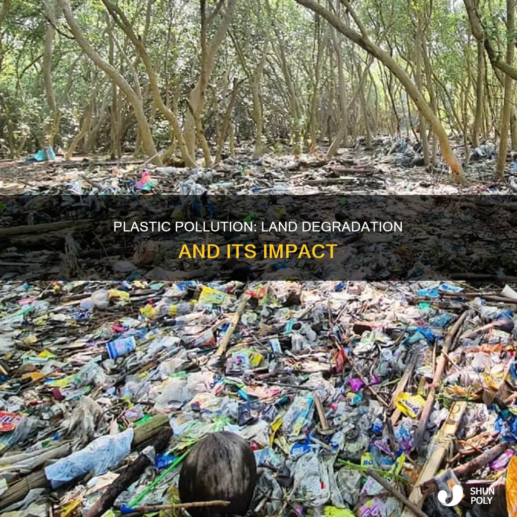 what affect doess plastic has on land